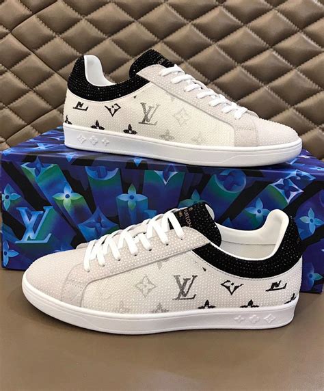 white lv shoes